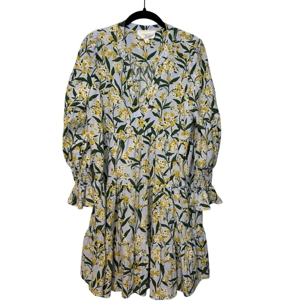 Tuckernuck Pomander Place Floral Palmetto Garden Kenzo Mini Dress Size Medium - Picture 4 of 11